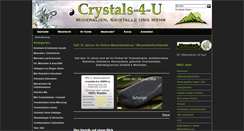 Desktop Screenshot of crystals-4-u.de